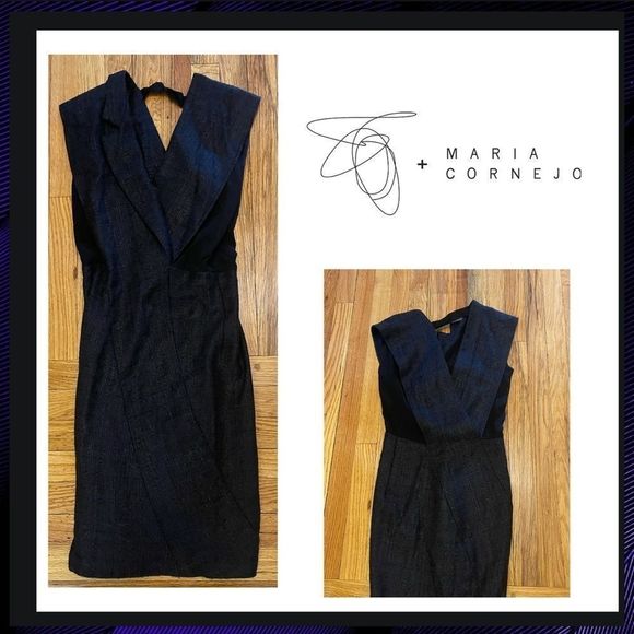 Zero + Maria Cornejo Virgin Wool Blend Dress size 2 - Picture 1 of 10